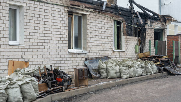 Professional Fire Damage Removal technician working in Ringoes, NJ